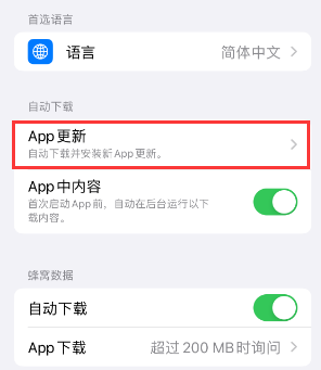 阿克陶苹果15维修中心如何让iPhone15APP自动更新